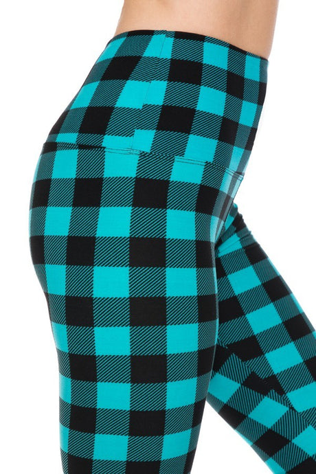 Introducing Our New Teal Dream Buffalo Check Leggings