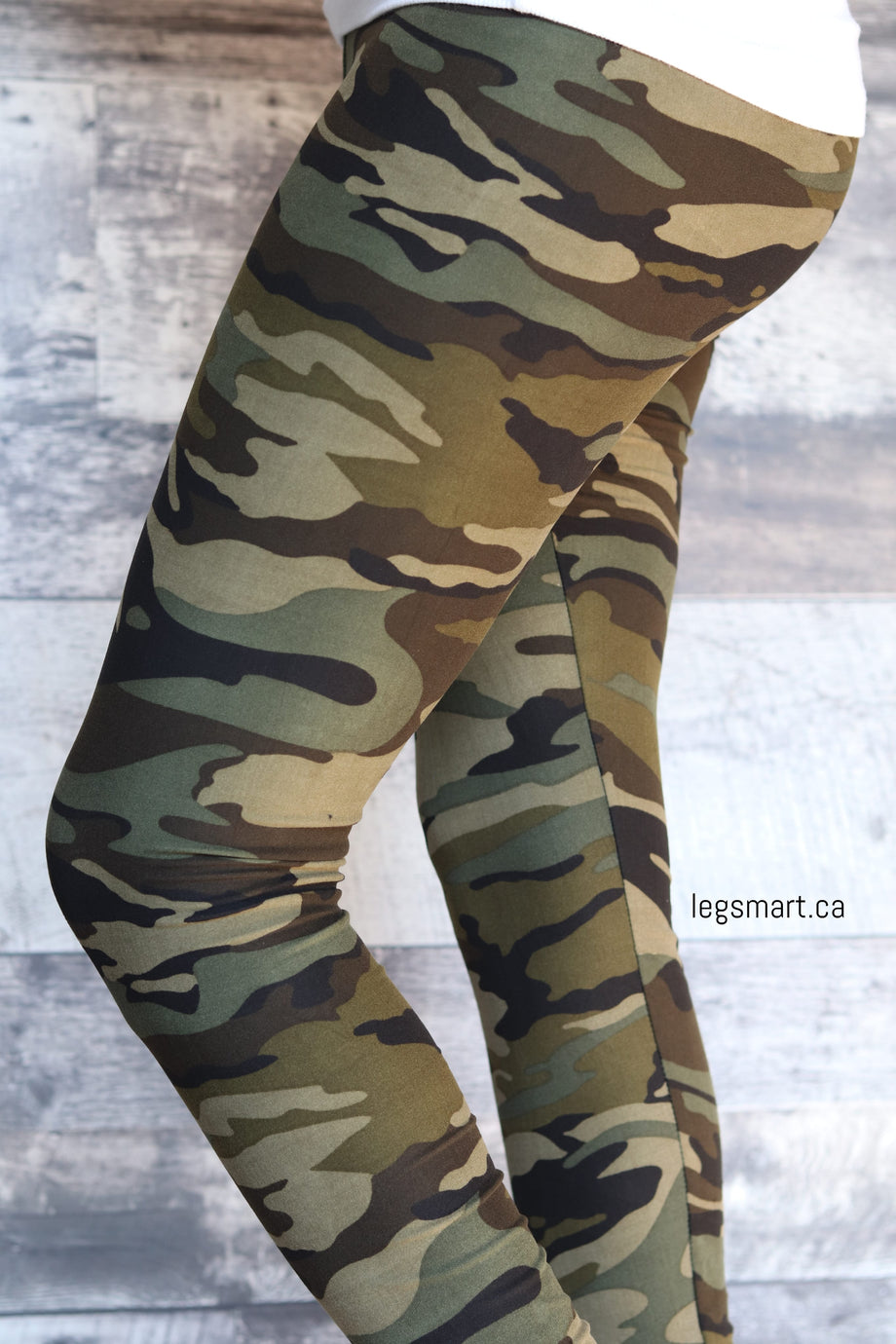Pink and Purple Camo Leggings for Women Army Camouflage Pattern