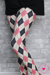 Harlequin Diamond Check Leggings