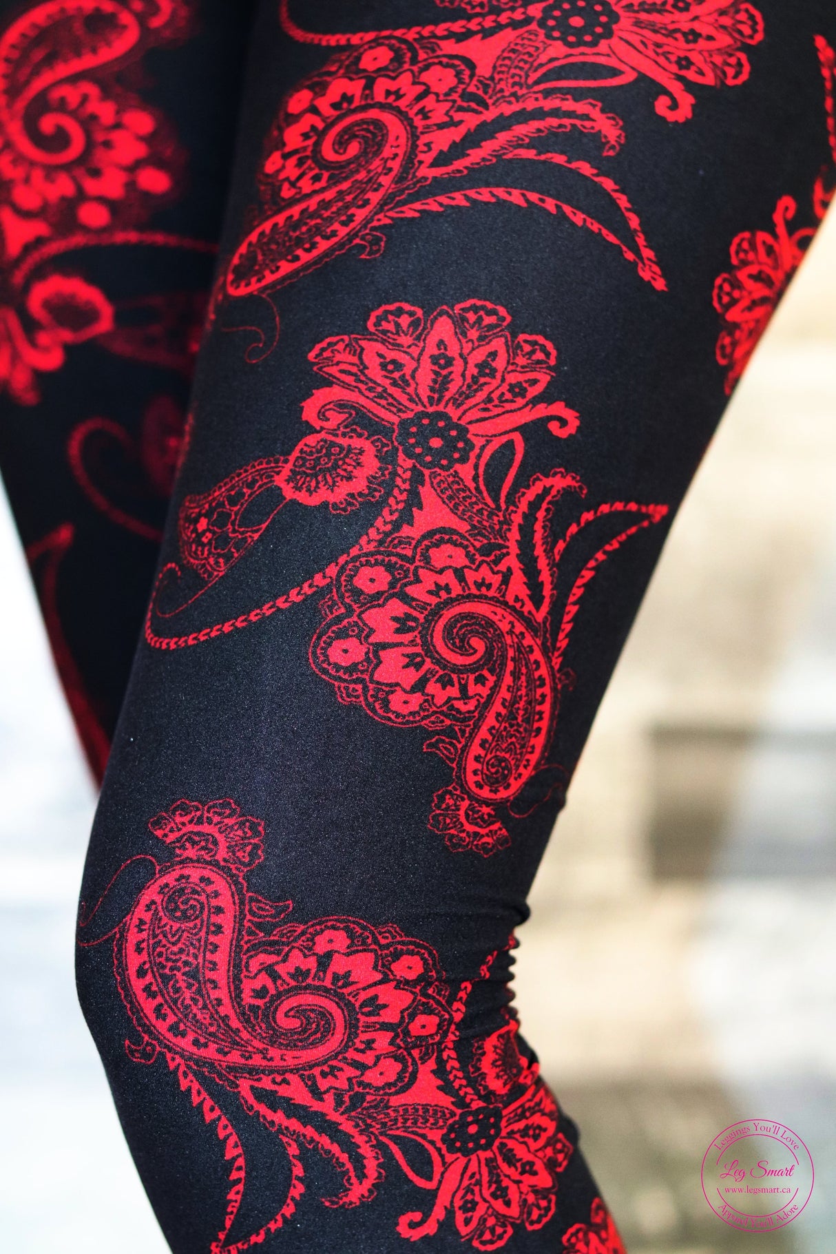 Scarlet Paisley Leggings