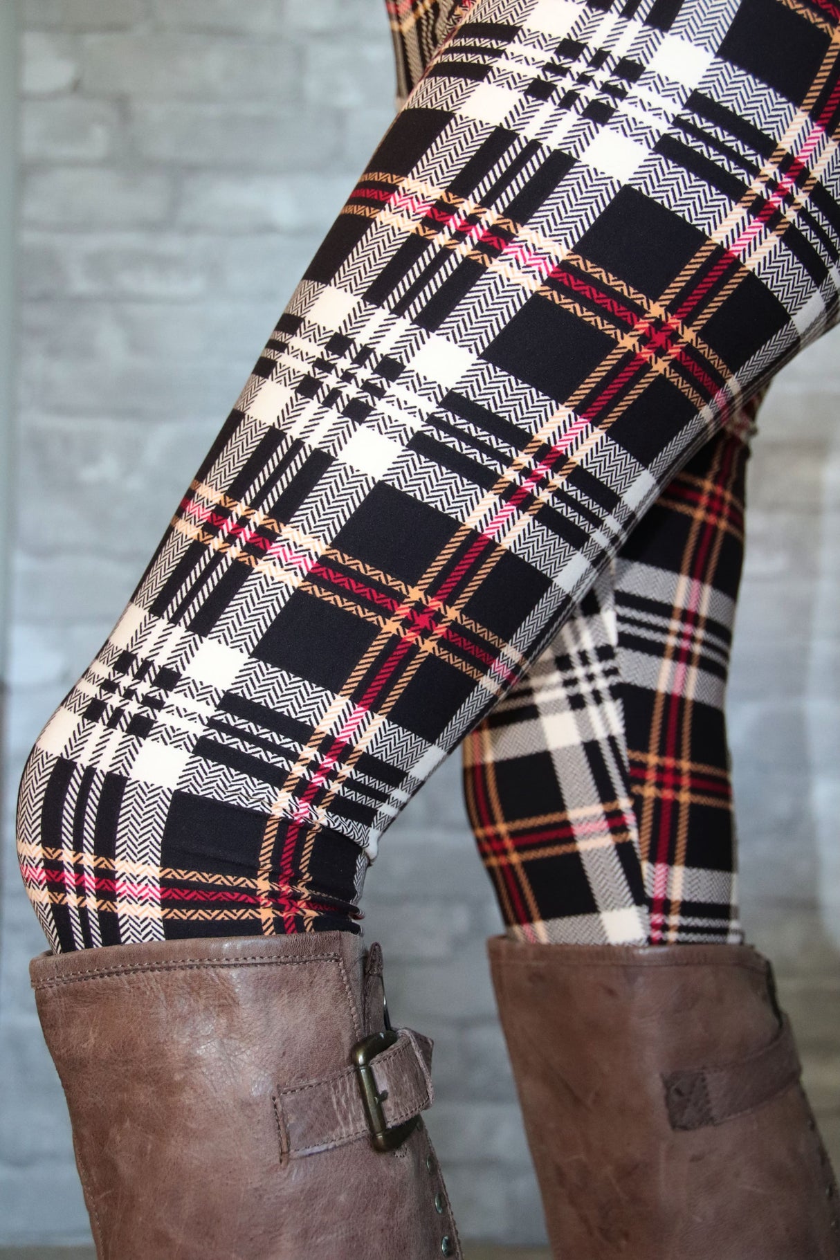 Caramel Plaid Perfection Leggings