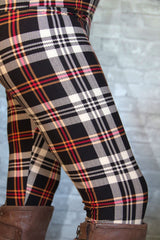 Caramel Plaid Perfection Leggings