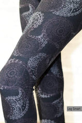 Black Paisley Leggings