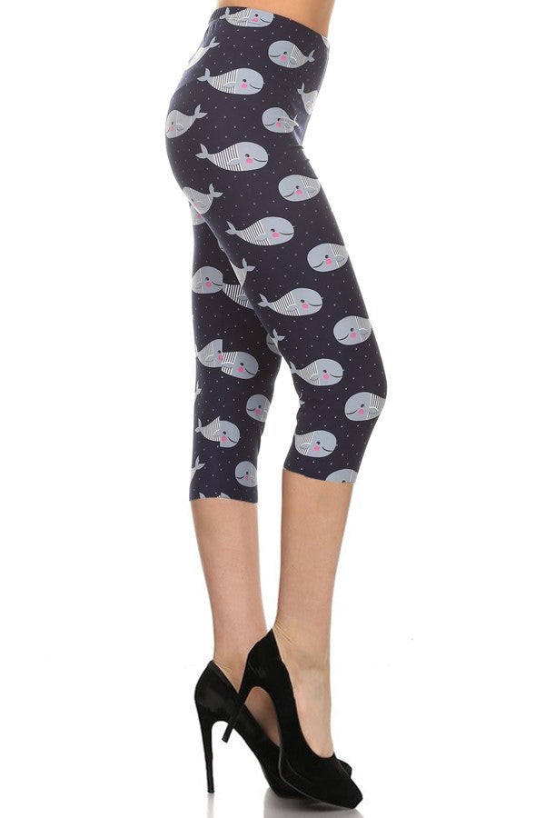 Baby Beluga Capri Leggings