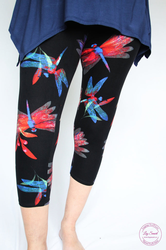 Admiration Ellie Brown Floral Leaf Printed Yoga Capri Leggings - Women -  ShopperBoard