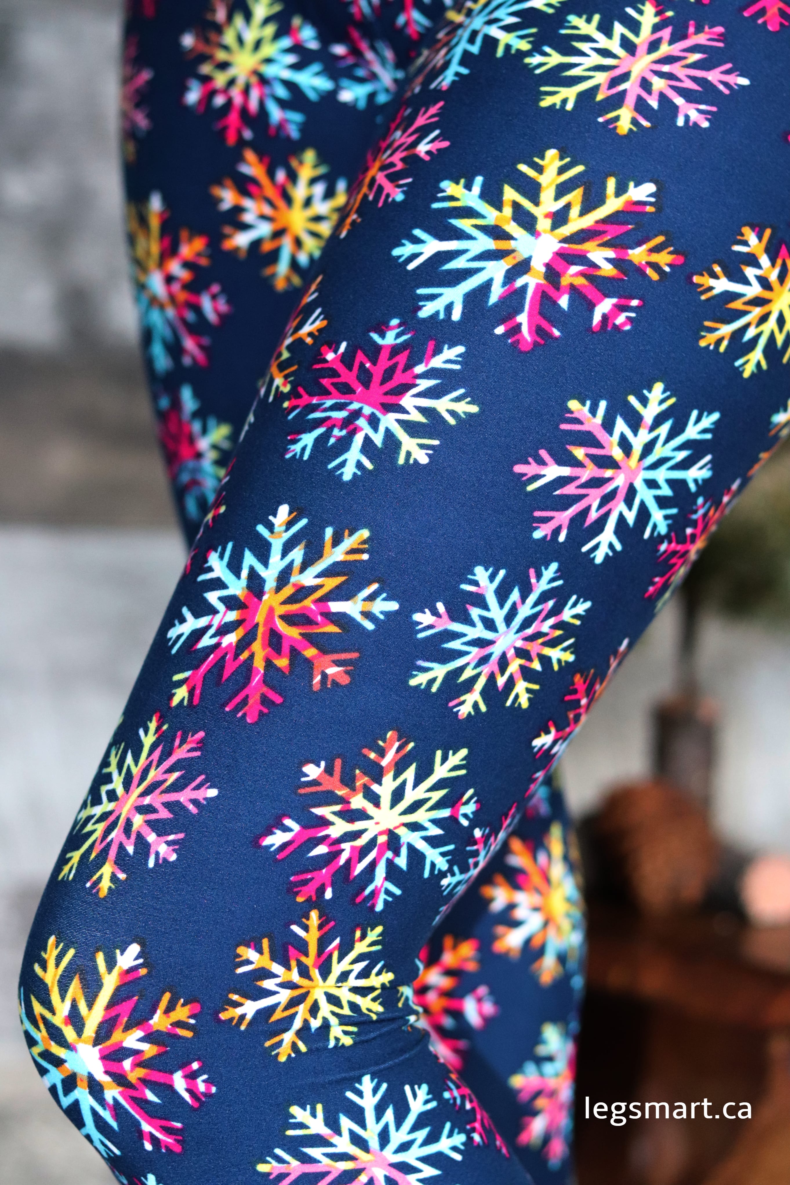 Kaleidoscope Snowflake Christmas Leggings – Leg Smart