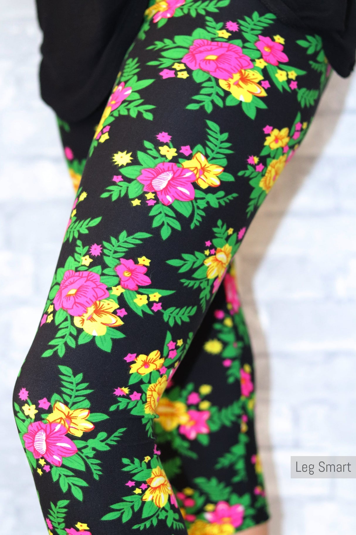 floral capri leggings