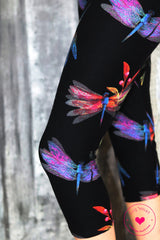 Dragonfly Capri Leggings