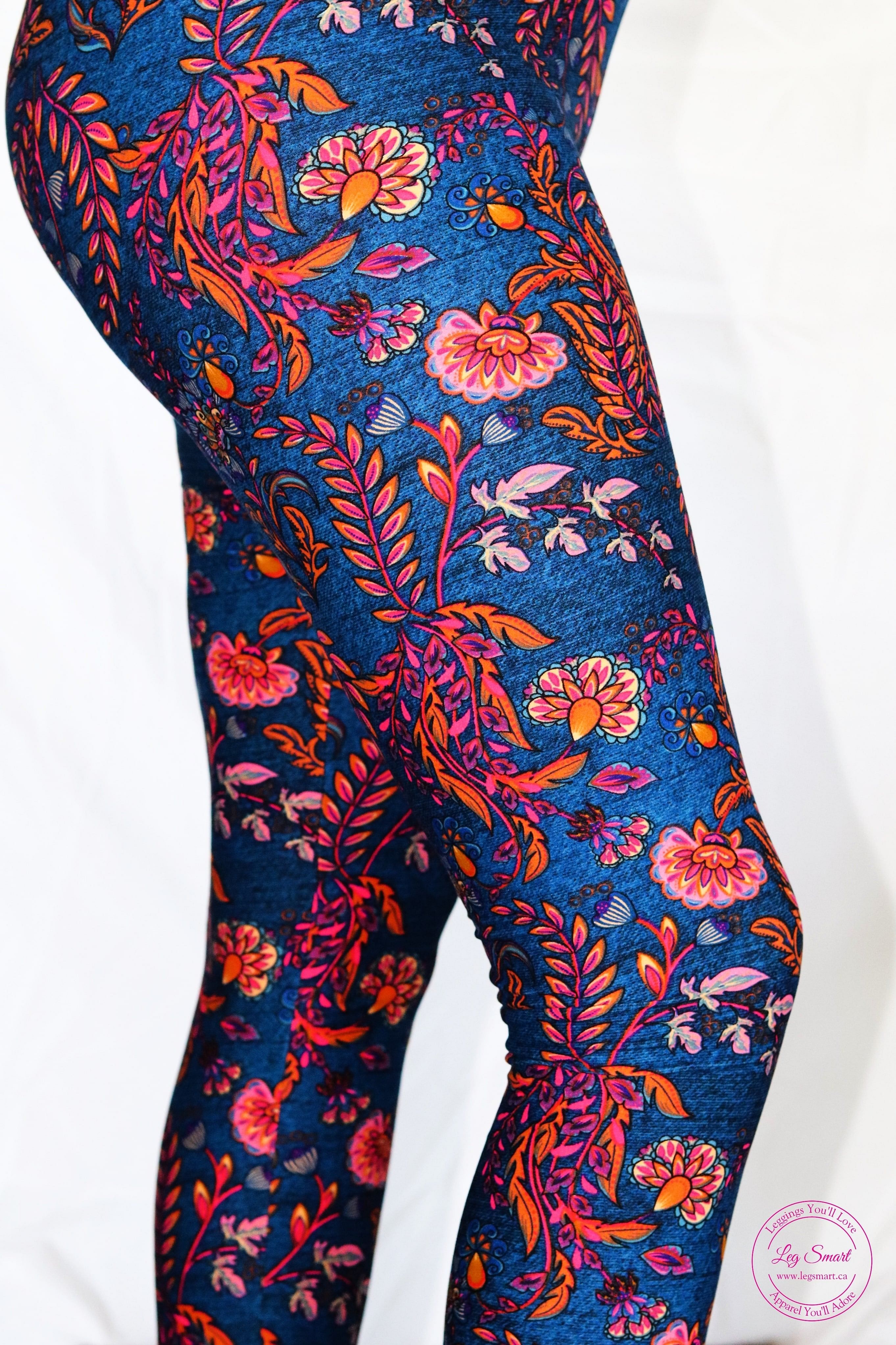Buy Juniors Floral Print Leggings with Elasticated Waistband Online