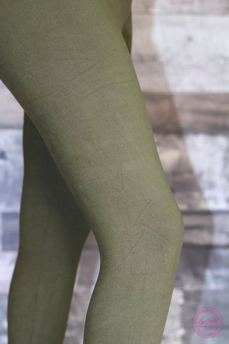 Olive yoga band Leggings Leg Smart Canada