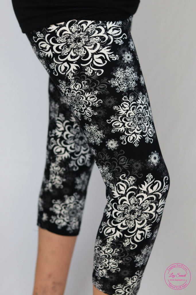 Clothing - Buttery-Soft Printed Brushed Capri Leggings for Women – White  Squirrel Shoppe
