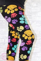 Pawsitively An Animal Lover Capri Leggings