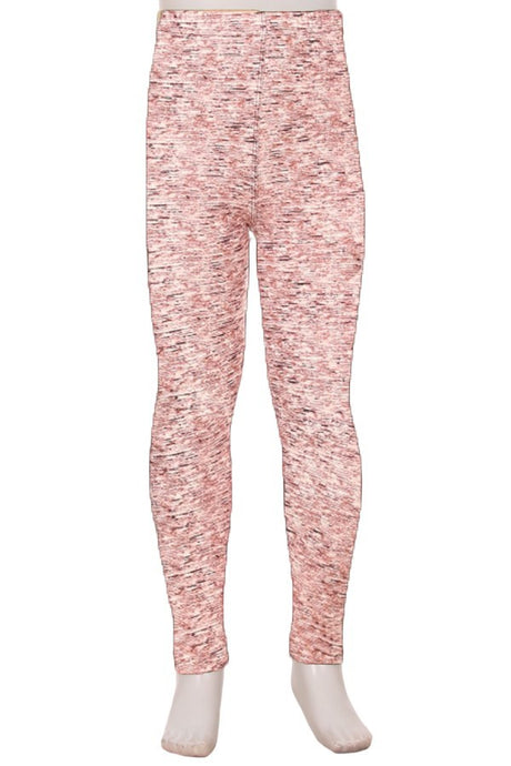 Legging enfant entrelacé en blush