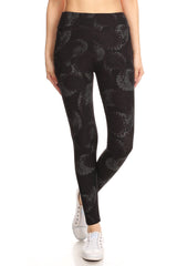 black paisley leggings