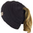 Girls Messy Bun Hat Black