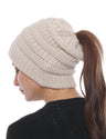 Messy Bun/Ponytail Hat - 4 Colours