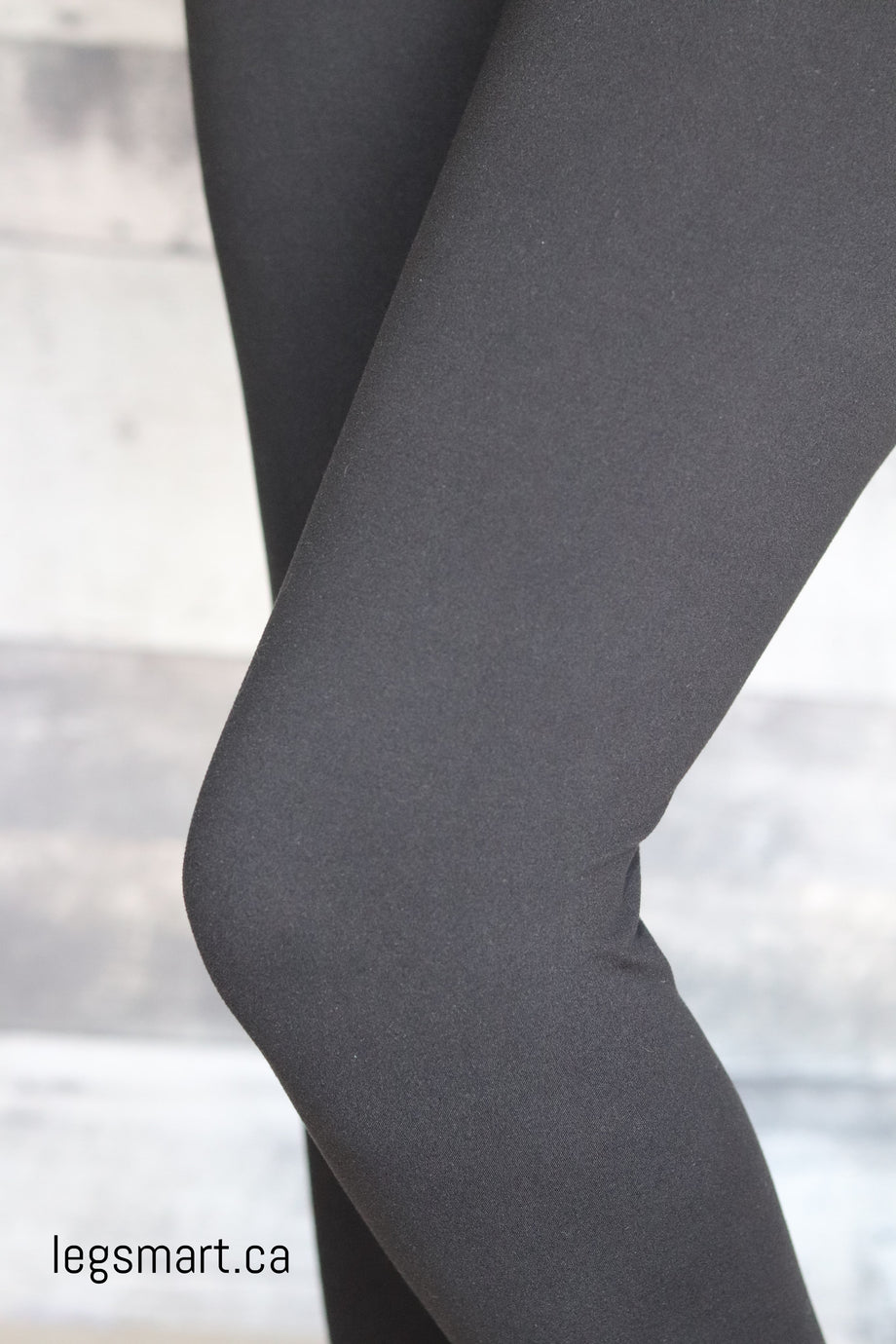 GO COLORS Women Solid Cotton Leggings (Size - S, Ebony Grey) in