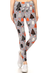 Decoupage Christmas Leggings