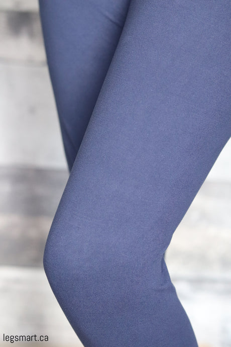 Navy yoga band Leggings Leg Smart Canada