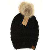 CC Whip Stitch Hat with Pom Pom (Various Colours)